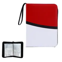 Trading Card Binder，4-Pocket Card Book Holder，50 Removable Sleeves,400 Card C... - Image 1