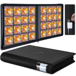 Premium 1024 Pockets Card Binder,Label Design,16 Pockets Trading Card Binder ... - Image 1