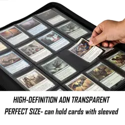 Premium 1024 Pockets Card Binder,Label Design,16 Pockets Trading Card Binder ... - Image 3