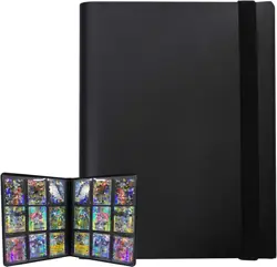 Trading Card Binder Holder, 9 Pockets Album Sleeves for Baseball Yugioh MTG C... - Image 1