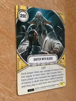 Star Wars Destiny Convergence Card #41 Barter With Blood - Image 3