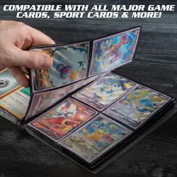 Monster 4 Pocket Trading Card Binder - Holofoil Black Album, Anti-Theft & Ant... - Image 5