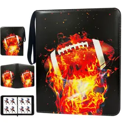 Football Card Binder with Sleeves 400 Pockets, Collectible Football Card Albu... - Image 1