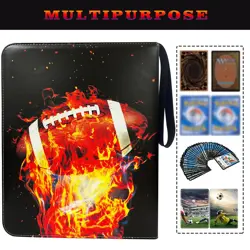 Football Card Binder with Sleeves 400 Pockets, Collectible Football Card Albu... - Image 3