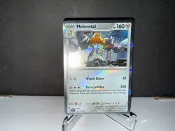 2024 Pokemon TCG Melmetal 104 Stellar Crown Holo Rare Card NM+ - Image 1