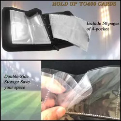 Sports Card Binder 400 Pockets Trading Card Binder with 50 Sleeves Fits 400 S... - Image 5