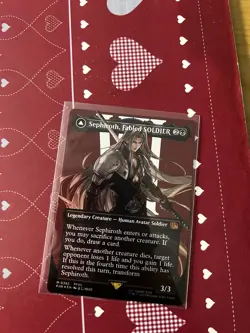 Sephiroth Fabled Soldier Foil Card 382 Borderless Mythic Final Fantasy MTG - Image 2