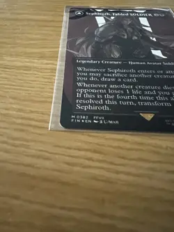 Sephiroth Fabled Soldier Foil Card 382 Borderless Mythic Final Fantasy MTG - Image 4