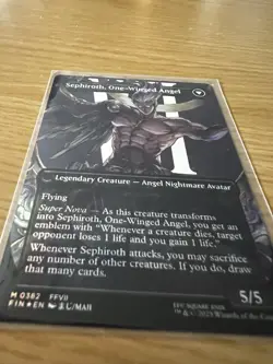 Sephiroth Fabled Soldier Foil Card 382 Borderless Mythic Final Fantasy MTG - Image 5