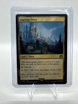 Starting Town R 0289 Final Fantasy MTG Rare Land Unplayed, M/Nm Condition - Image 1