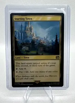 Starting Town R 0289 Final Fantasy MTG Rare Land Unplayed, M/Nm Condition - Image 1