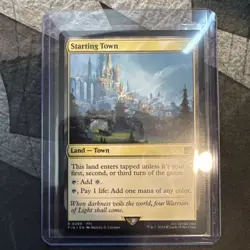 Starting Town R 0289 Final Fantasy MTG Rare Land Unplayed, M/Nm Condition - Image 1