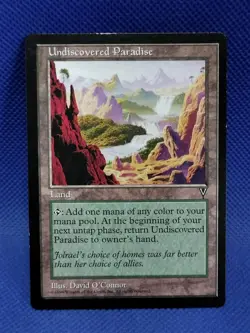 MTG Undiscovered Paradise 1996 Visions MP Magic The Gathering - Image 1