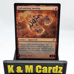 MTG - Edge of Eternities - Galvanizing Sawship - Foil - 0136 - NM - Image 1