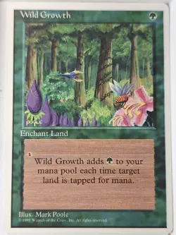 Wild Growth - 4th Edition Core Set - Magic the Gathering MTG Nice! - Image 1
