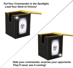 MTG Deck Box for Commander Display, Fits 100 Double Sleeved Cards, TCG Card Stor - Image 2