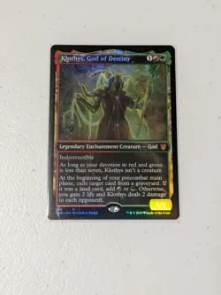 MTG Klothys, God of Destiny - Showcase Foil - Theros Beyond Death NM - Image 1