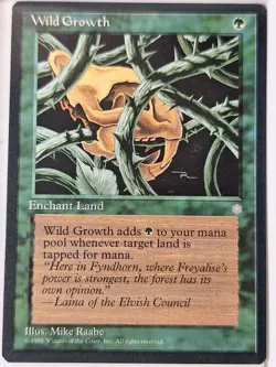Wild Growth - Ice Age - Magic the Gathering MTG Nice! - Image 1