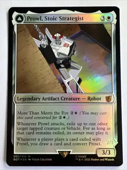 FOIL Prowl, Stoic Strategist x 1 - Transformers - NM - MTG Magic: the Gathering - Image 1