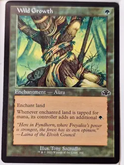 Wild Growth - Dominaria: Remastered - Magic the Gathering MTG Nice! - Image 1