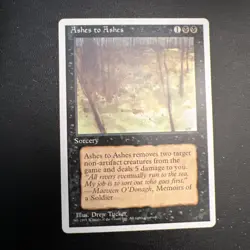 MTG Ashes to Ashes Alternate 4th Fourth Edition magic the gathering NM+ - Image 1