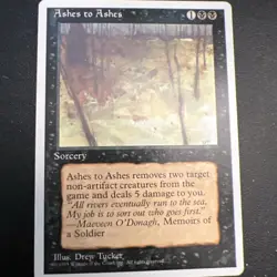 MTG Ashes to Ashes Alternate 4th Fourth Edition magic the gathering NM+ - Image 2
