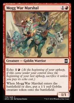 Mogg War Marshal -Foil Medium Play MTG Eternal Masters - Image 1