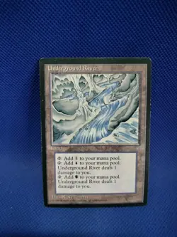 MTG Underground River MP Ice Age 1995 Magic the Gathering - Image 1