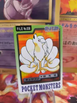 Pokemon Karte Card Pocket Monsters Carddass 1997 japanese Exc Ninetales Vulnona - Image 1
