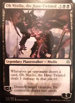 MTG Ob Nixilis, the Hate-Twisted War of the Spark Regular - Image 1