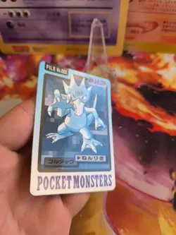 Pokemon Karte Card Pocket Monsters Carddass 1997 japanese NM- Golduck Entoron - Image 3