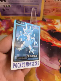 Pokemon Karte Card Pocket Monsters Carddass 1997 japanese NM- Golduck Entoron - Image 5