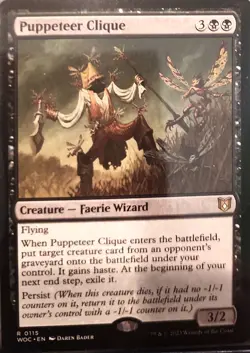 MTG Puppeteer Clique Commander: Wilds of Eldraine Regular - Image 1