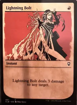 MTG Lightning Bolt (Showcase) Commander Legends: Battle for Baldur's Gate - Image 1