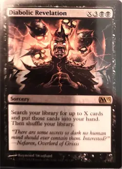 MTG Magic: The Gathering Sorcery Diabolic Revelation Rare Regular LP - Image 1