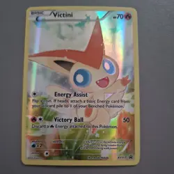 Pokemon Victini XY117 Black Star Promo Full Art Card Near Mint Condition - Image 1