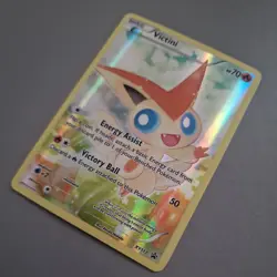 Pokemon Victini XY117 Black Star Promo Full Art Card Near Mint Condition - Image 2