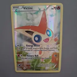 Pokemon Victini XY117 Black Star Promo Full Art Card Near Mint Condition - Image 4