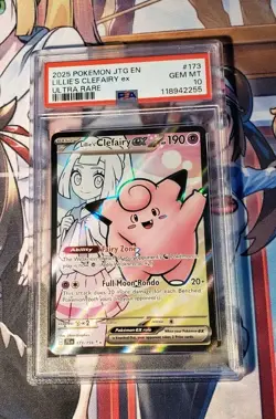 LILLIES'S CLEFAIRY EX 2025 POKEMON SV JOURNEY ULTRA RARE 173/159 PSA 10 - Image 1