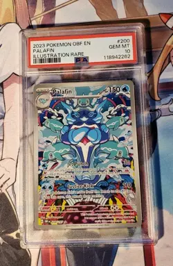 2023 POKEMON OBF EN-OBSIDIAN FLAMES ILLUSTRATION RARE #200 PALAFIN PSA 10 - Image 1