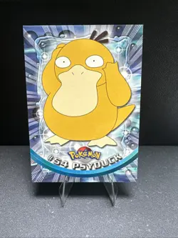 1999 Topps Pokemon TV Animation Series 1 Psyduck #54 Blue Logo Non Holo - Image 1