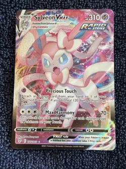 Sylveon VMAX 075/203 Holo Rare Evolving Skies Pokemon Cards TCG Near Mint NM - Image 1