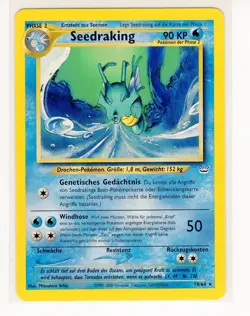 ~DE~ GERMAN Seedraking Kingdra Neo Revelation 19/64 Pokemon Card (C1) - Image 1