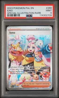 Pokemon Paldea Evolved # 269 Iono Special Illustration Rare PSA 9 MINT Free Ship - Image 1