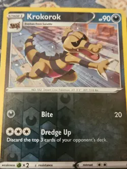 Krokorok - Reverse Holo 079/159 Crown Zenith Pokemon - Image 2
