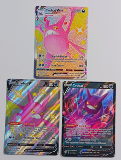 Pokemon Card LOT Crobat V VMAX Shiny Promo Full Art - Image 1