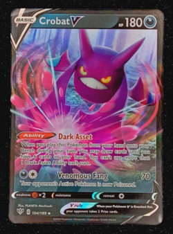 Pokemon Card LOT Crobat V VMAX Shiny Promo Full Art - Image 4