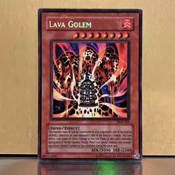 YuGiOh • Lava Golem • PGD-107 • Secret Rare Reverse Foil Error Holo Bleed • LP - Image 1