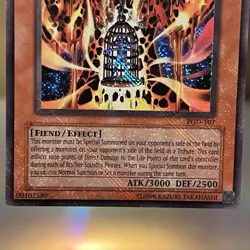 YuGiOh • Lava Golem • PGD-107 • Secret Rare Reverse Foil Error Holo Bleed • LP - Image 4