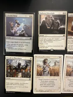 MTG Swords to Plowshares, Path To Exile. White Instant Spells. Value Bundle Mtg. - Image 2